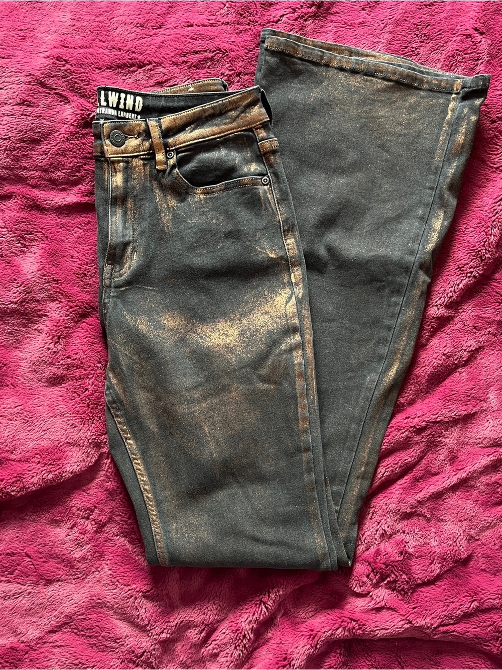 Idyllwind Women's Black Jeans with Bronze Wash - Picture 5 of 7